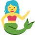 🧜‍♀️ mermaid display on Twitter